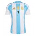 Camisa de Futebol Argentina Rodrigo De Paul #7 Equipamento Principal Copa America 2024 Manga Curta